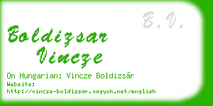 boldizsar vincze business card